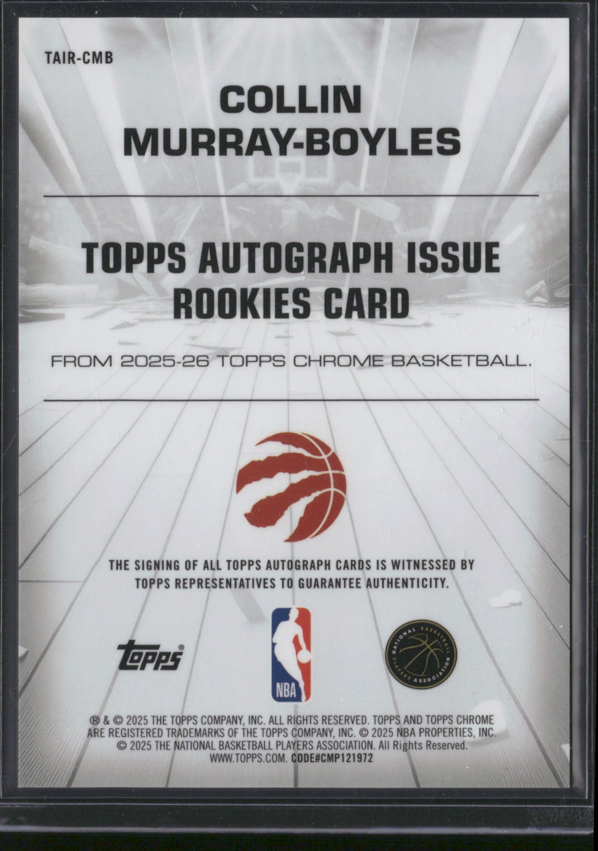 Collin Murray-Boyles 2025 Topps Chrome #TAIR-CMB /150 RC