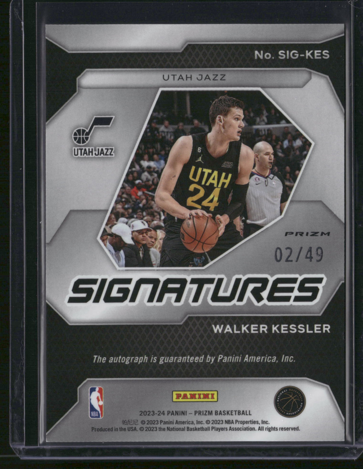 Walker Kessler 2023 Panini Prizm Signatures #SIG-KES Blue /49