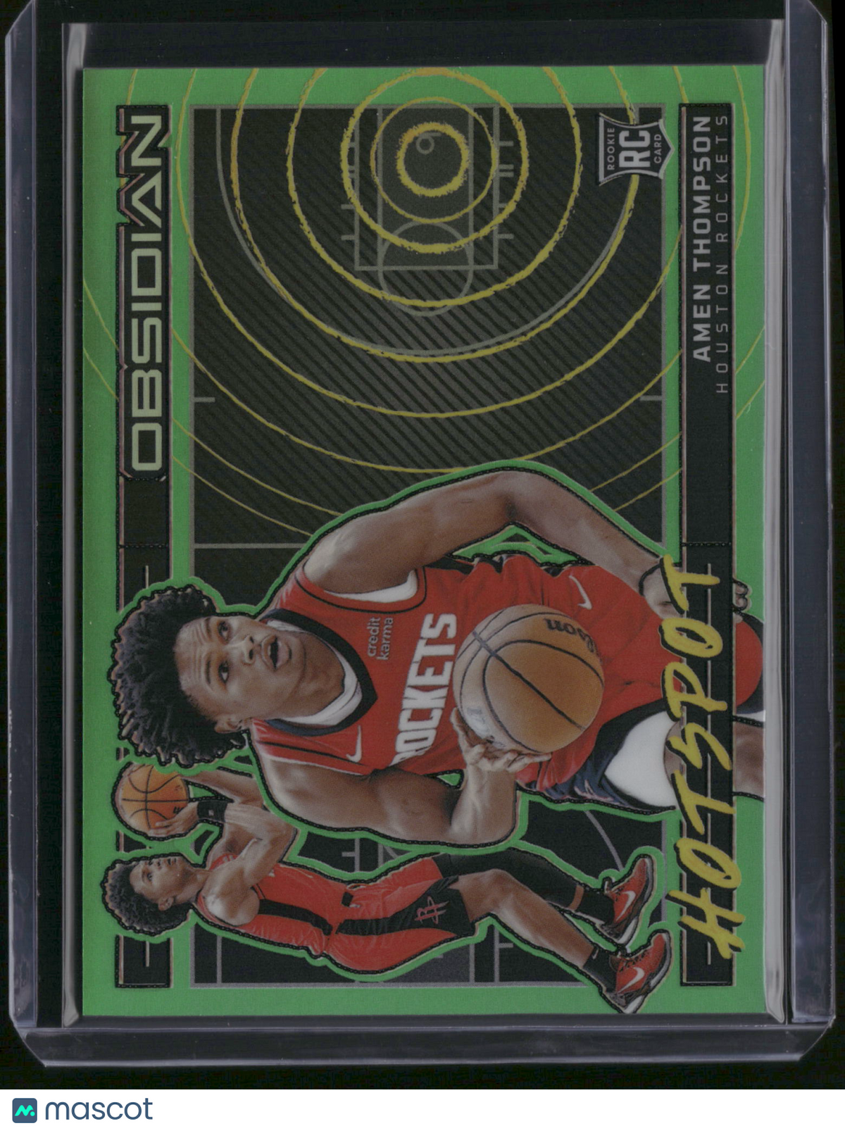 Amen Thompson 2024 Panini Obsidian Hotspot #9 Green /25 RC