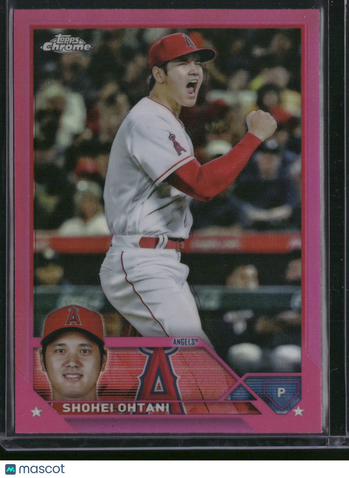 Shohei Ohtani 2023 Topps Chrome #17 Pink Refractor