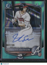 Tate Southisene 2025 Topps Bowman Chrome #CPA-TS Aqua Refractor /199