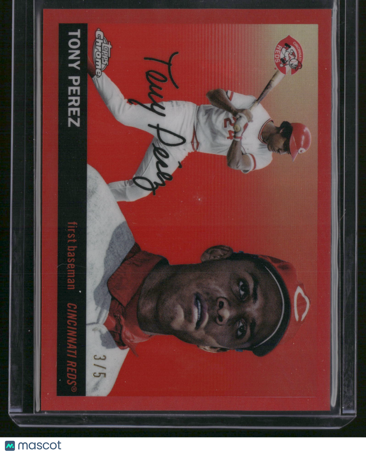 Tony Perez 2025 Topps Chrome #457 Red /5