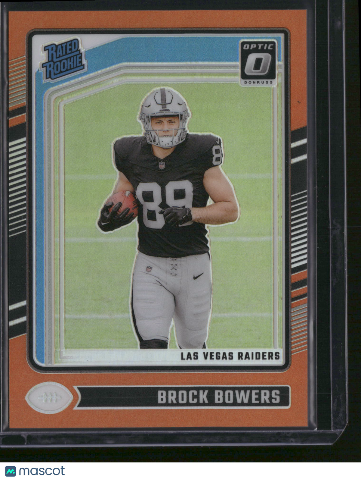 Brock Bowers 2024 Panini Donruss Optic Prizm #215 Orange /249