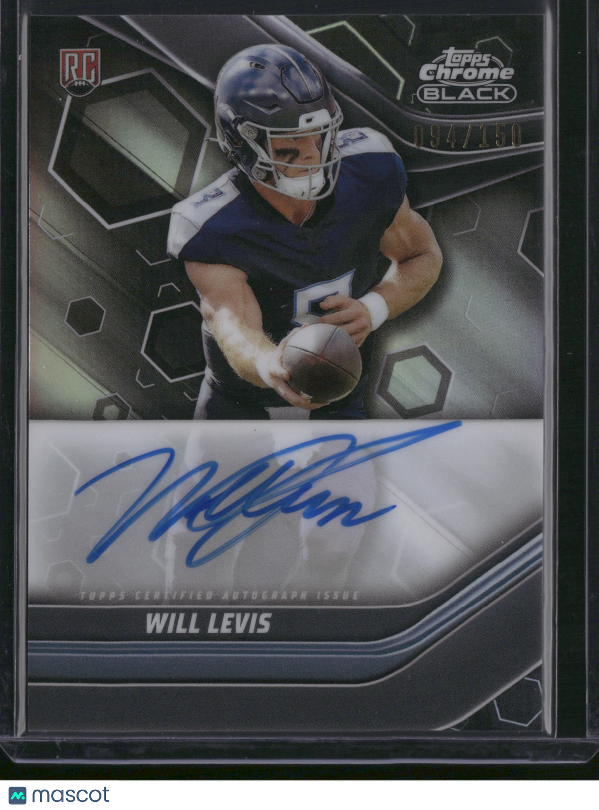 Will Levis 2024 Topps Composite Chrome Black #TCBA-WL Refractor RC