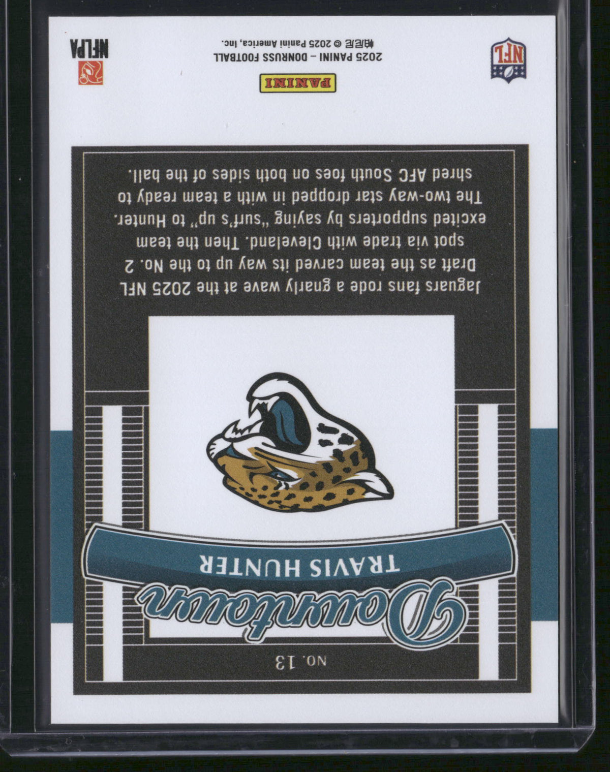 Travis Hunter 2025 Donruss Downtown #13 RC