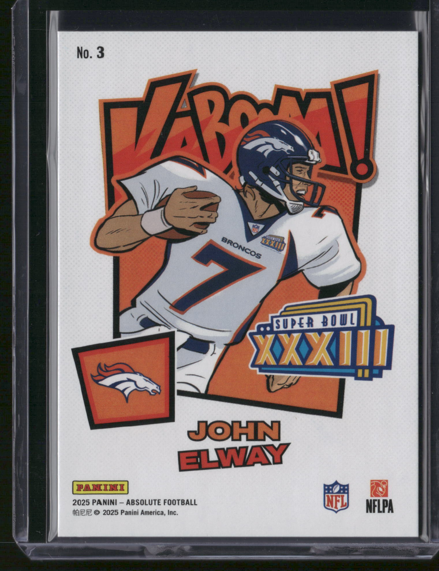 John Elway 2025 Panini Absolute Football Kaboom! #3