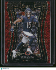 Rome Odunze 2025 Panini Select Prizm Suite Level #372 Red Disco /49
