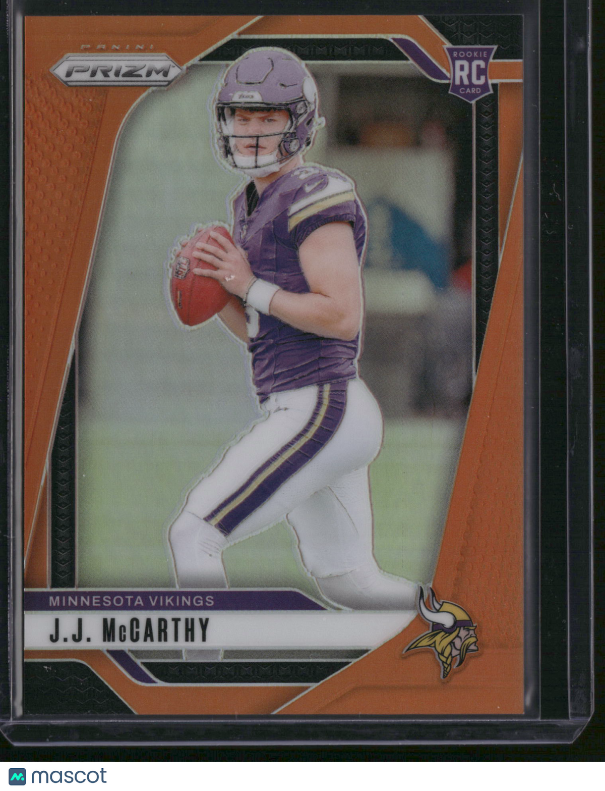 J.J. McCarthy 2024 Panini Prizm #400 Orange /249 RC