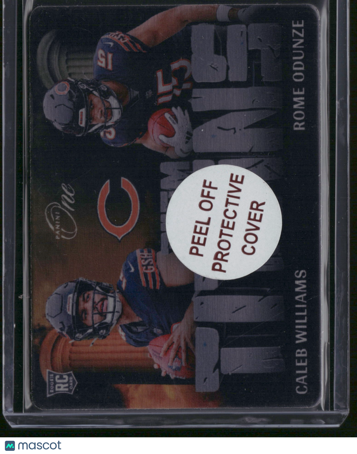 Caleb Williams Rome Odunze 2025 Panini One #TT-CHI RC