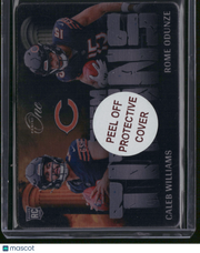 Caleb Williams Rome Odunze 2025 Panini One #TT-CHI RC