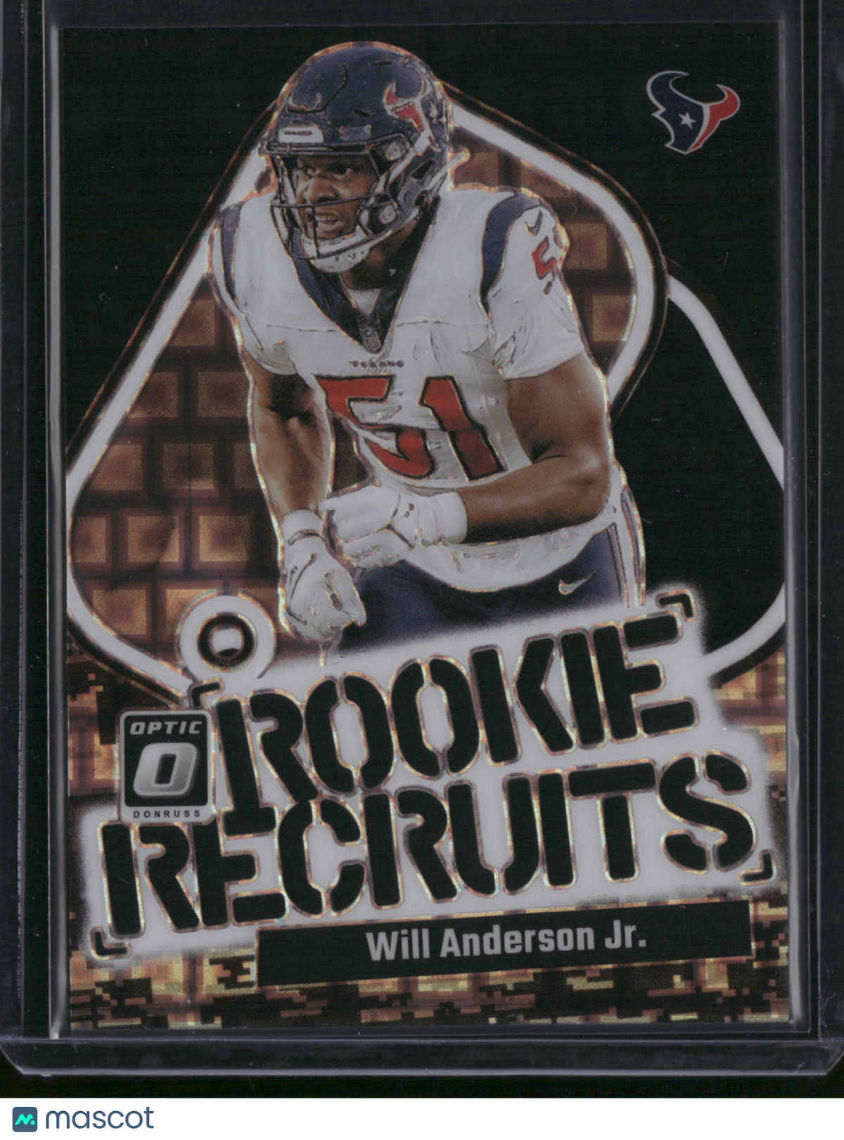 Will Anderson Jr. 2023 Panini Donruss Optic Prizm Rookie Recruits #18
