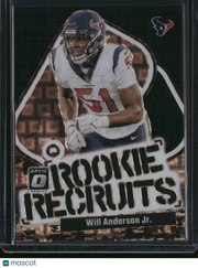 Will Anderson Jr. 2023 Panini Donruss Optic Prizm Rookie Recruits #18
