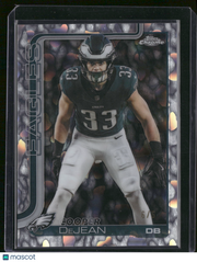 Cooper DeJean 2025 Topps Chrome #252 FDI Molten Refractor /6 Eagles