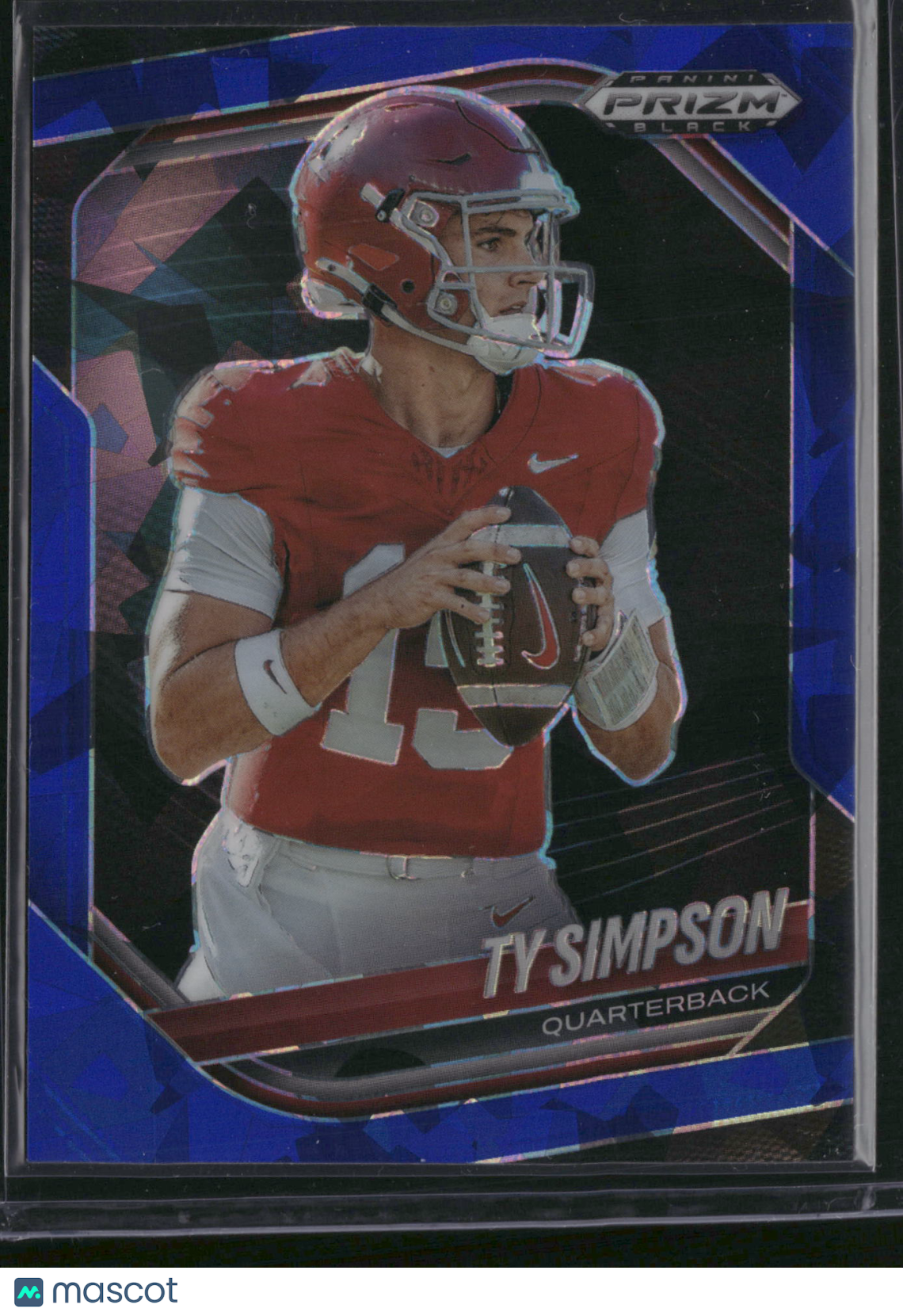 Ty Simpson 2026 Panini Prizm Black Football #152 Blue /125
