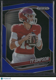 Ty Simpson 2026 Panini Prizm Black #152 Blue /199