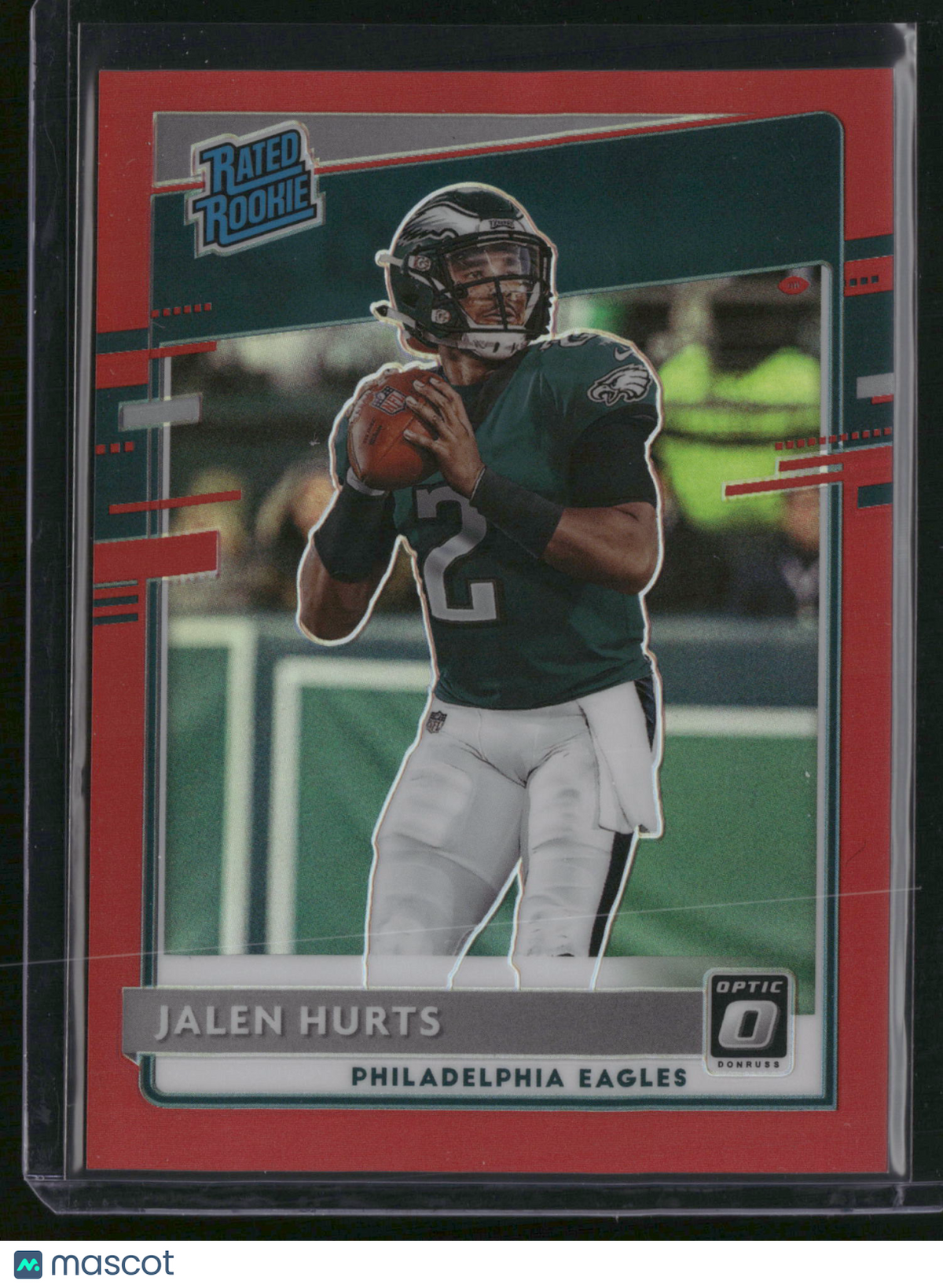 Jalen Hurts 2020 Panini Donruss Optic Prizm #P-314 Red /99