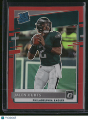 Jalen Hurts 2020 Panini Donruss Optic Prizm #P-314 Red /99