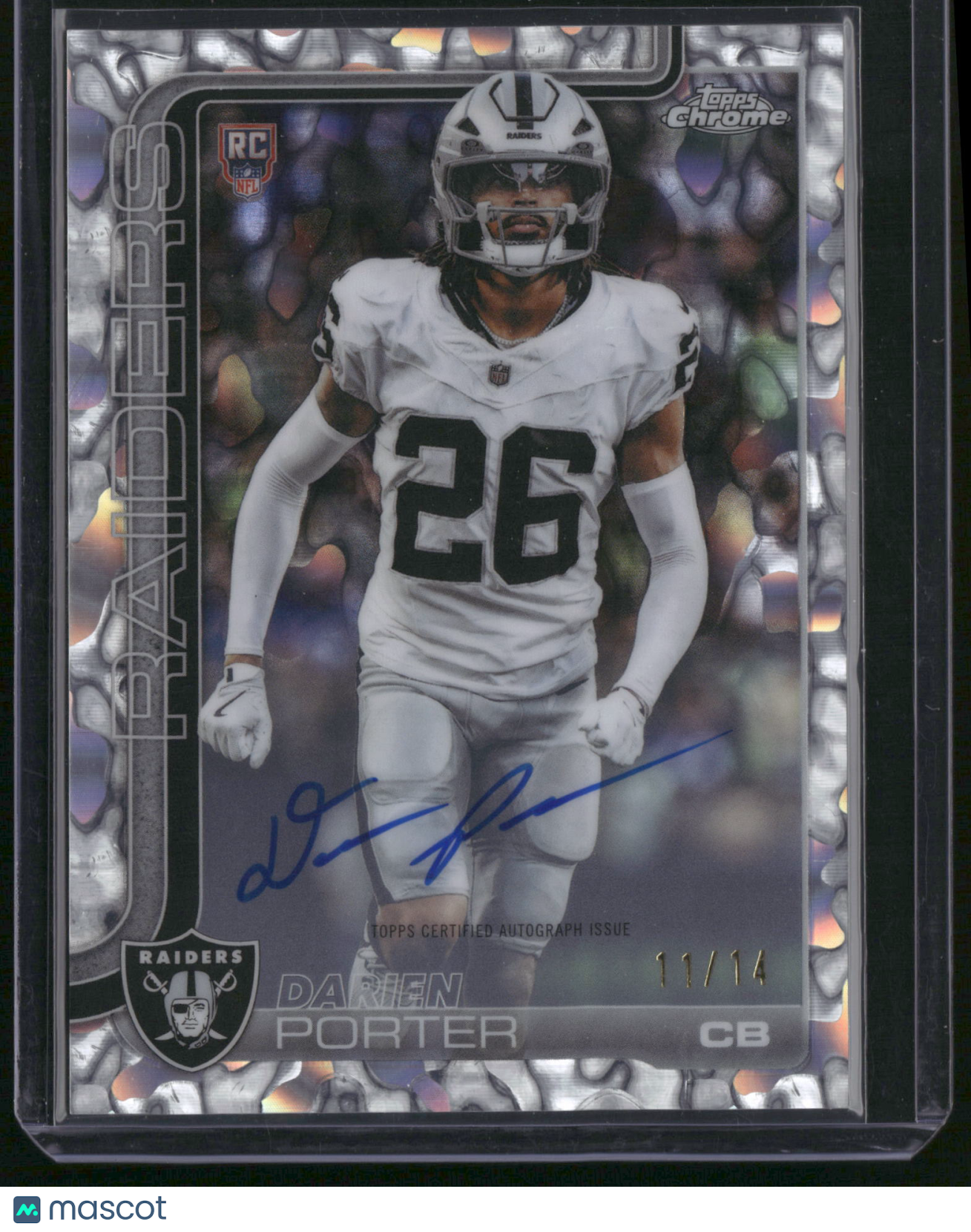 Darien Porter 2025 Topps Chrome #RA-DP Rookies Autograph Variation /14 RC