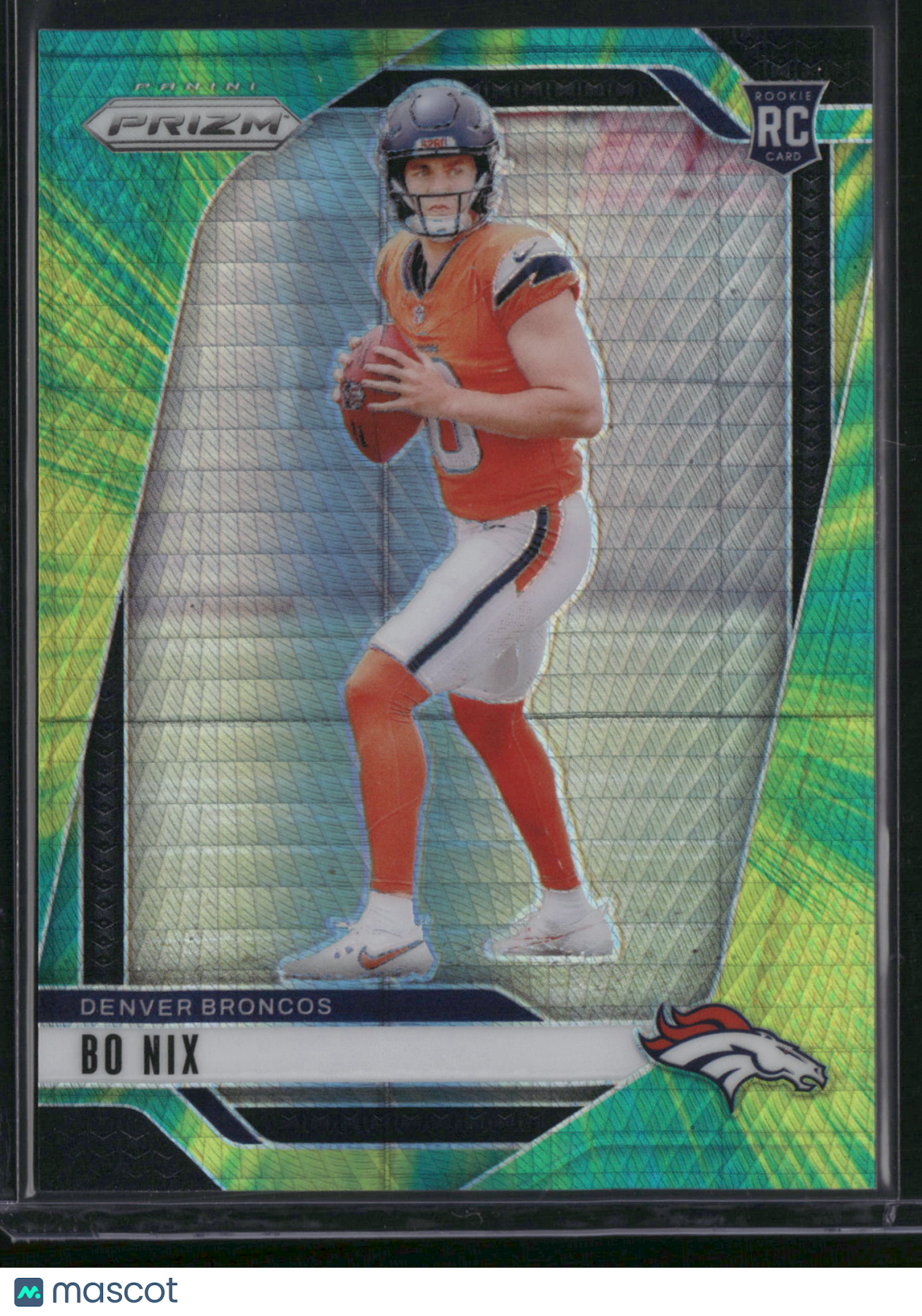 Bo Nix 2024 Panini Prizm #309 Green /180 RC