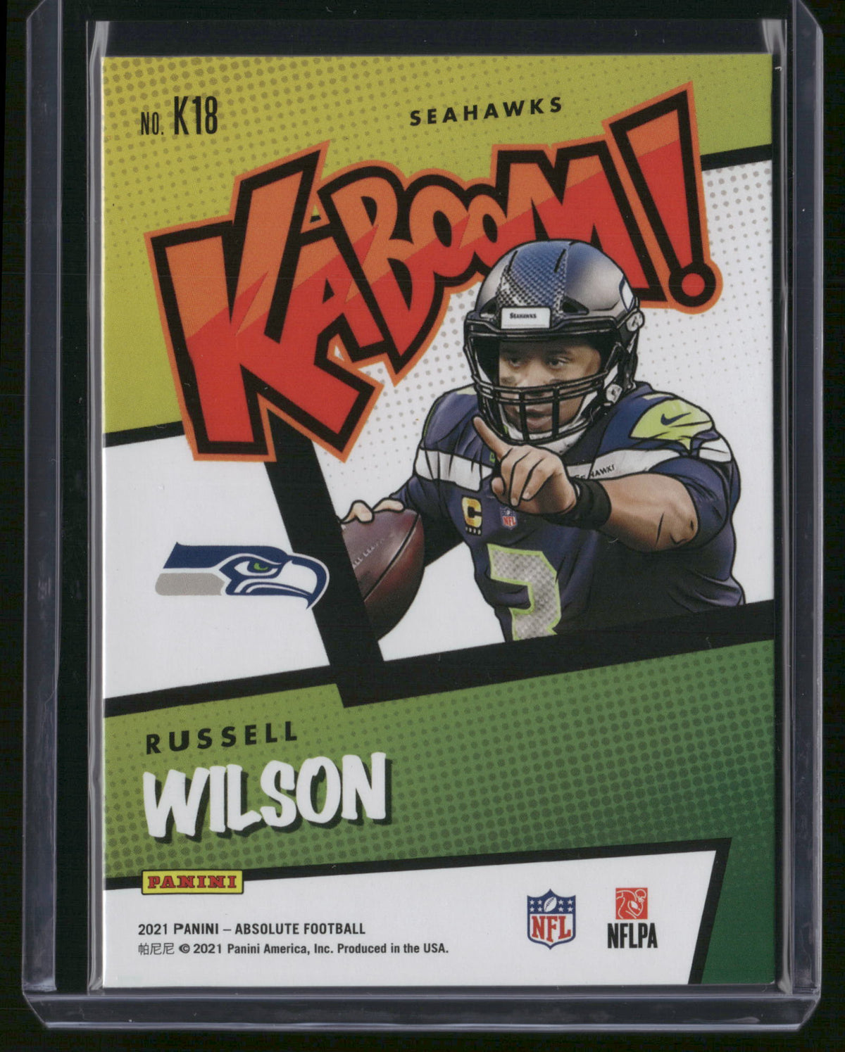 Russell Wilson 2021 Panini Absolute Kaboom! #K18