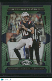 Drake Maye 2025 Panini Certified #67 Green /25