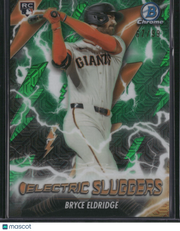 Bryce Eldridge 2026 Bowman Electric Sluggers #ES-11 Green Refractor /99 RC