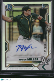 Mason Miller 2021 Bowman Chrome #CDA-MMIL Refractor /499 1st Bowman