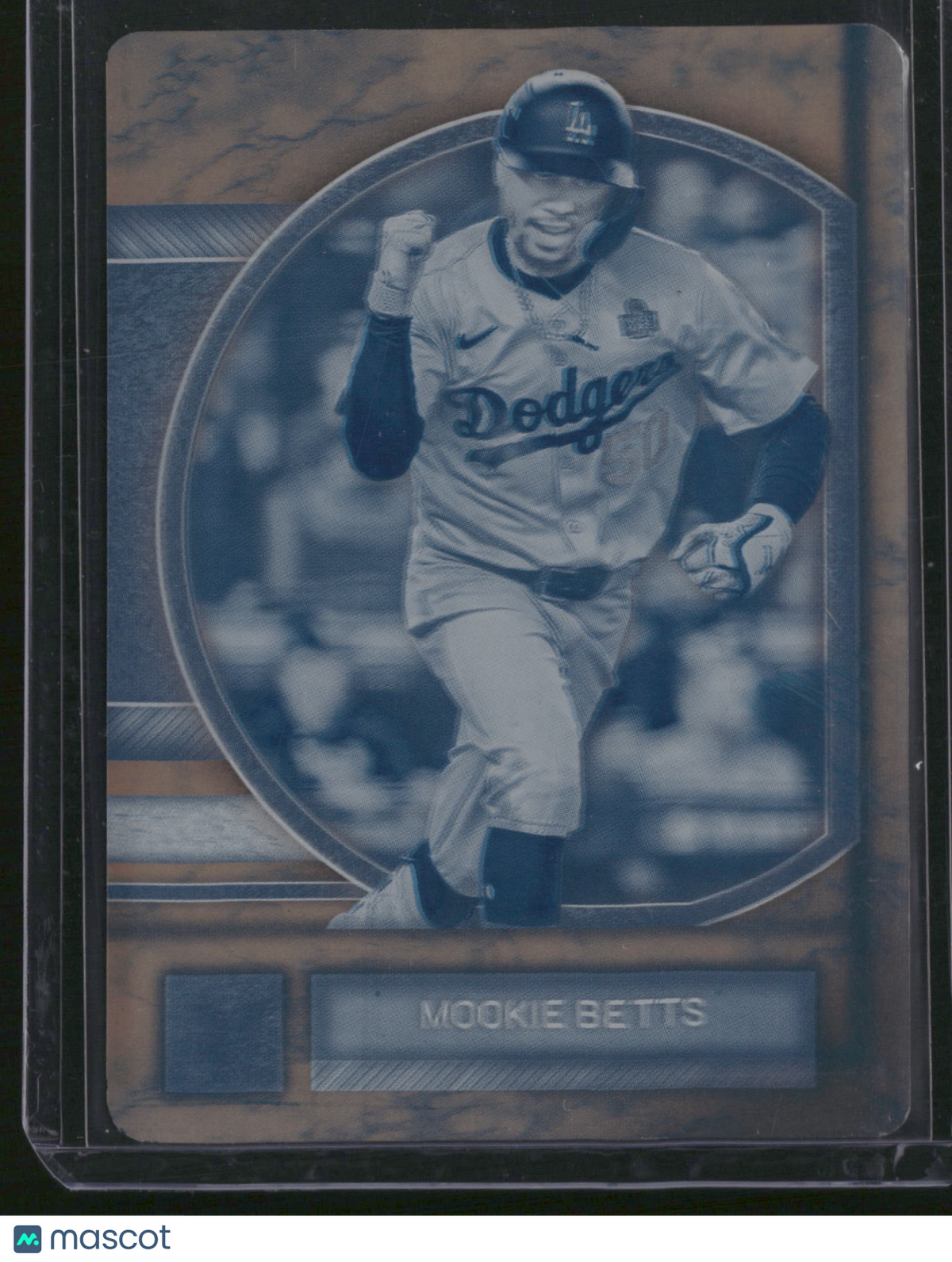 Mookie Betts 2025 Topps Museum Collection #63 Cyan Printing Plate /1
