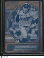 Mookie Betts 2025 Topps Museum Collection #63 Cyan Printing Plate /1