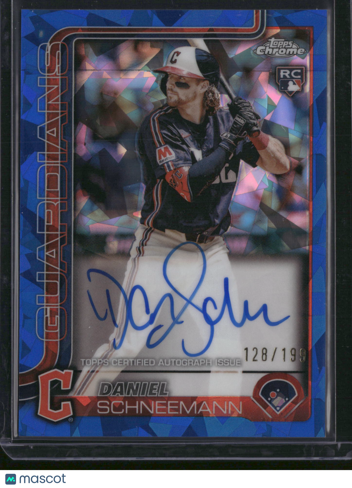 Daniel Schneemann 2025 Topps Chrome #USA-DS Blue Sapphire /199 RC