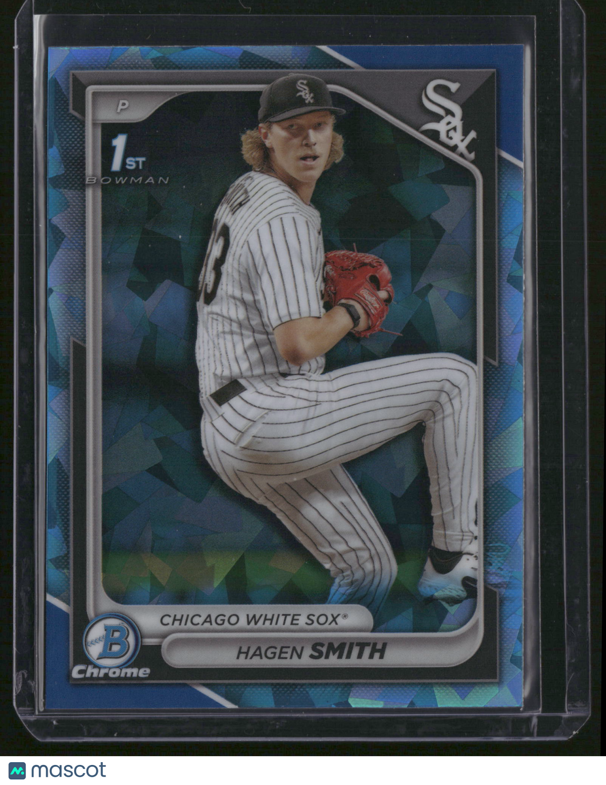 Hagen Smith 2024 Bowman Chrome Draft #BDC-2 Blue Sapphire Sapphire Refractor