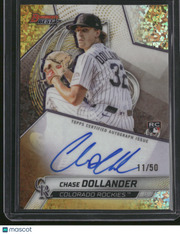Chase Dollander 2025 Bowman's Best #B25-CDO Gold Refractor /50 RC