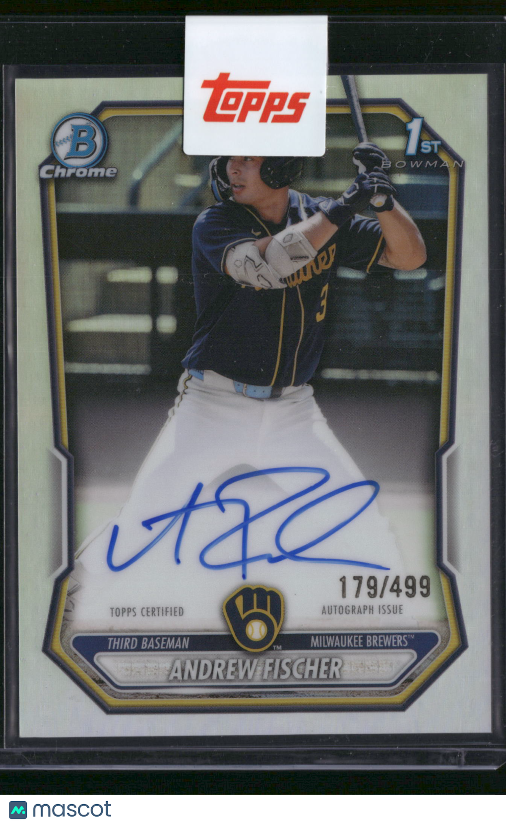 Andrew Fischer 2025 Topps Bowman Chrome #CPA-AF Refractor /499 1st Bowman