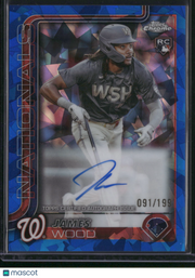 James Wood 2024 Topps Chrome #RA-JWO Blue Sapphire /199 RC
