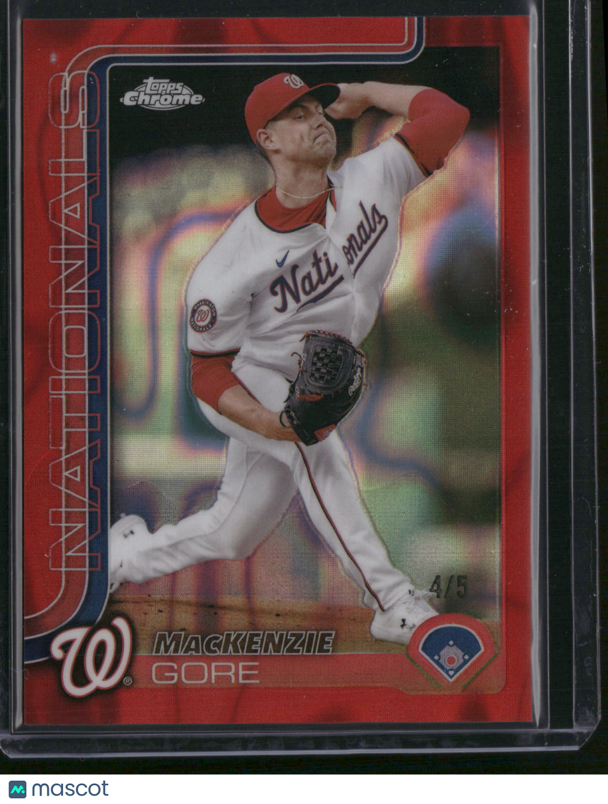 Mackenzie Gore 2023 Topps Chrome #160 Red Refractor /5