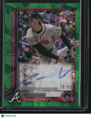 Hurston Waldrep 2024 Topps Chrome #USA-HW Green RayWave /99 RC