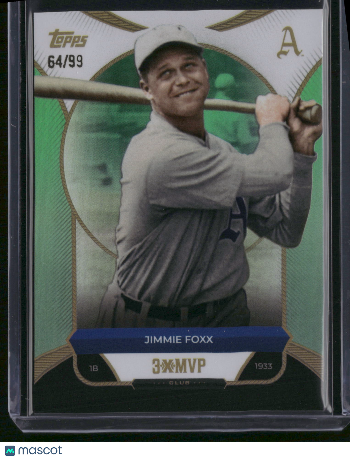 Jimmie Foxx 2025 Topps Cooperstown Collection 3X MVP Club #35 Green /99