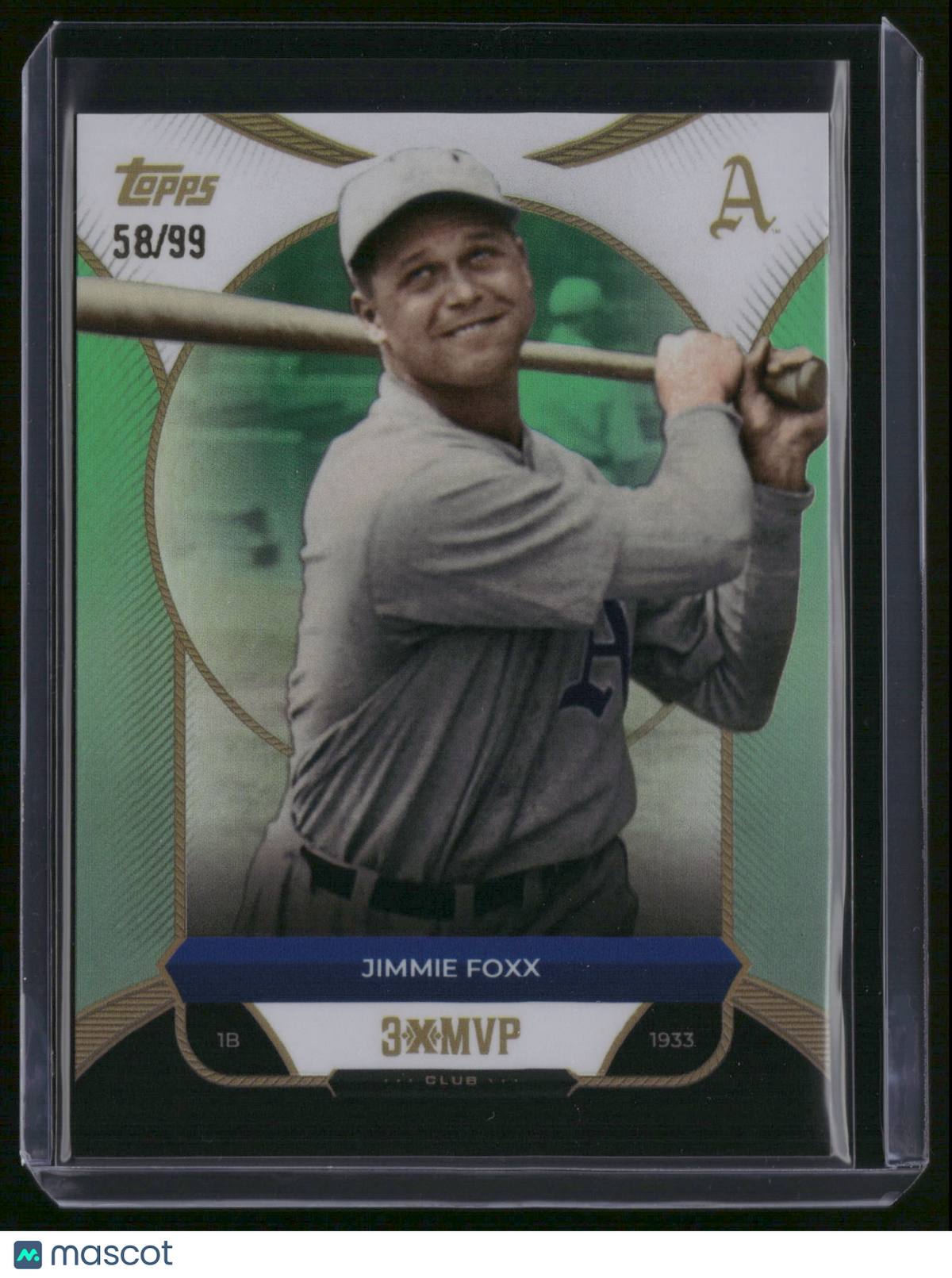 Jimmie Foxx 2025 Topps 3x MVP Club #35 Green /99