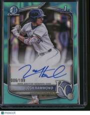 Josh Hammond 2025 Topps Bowman Chrome #CPA-JH Aqua Refractor /199 1st Bowman