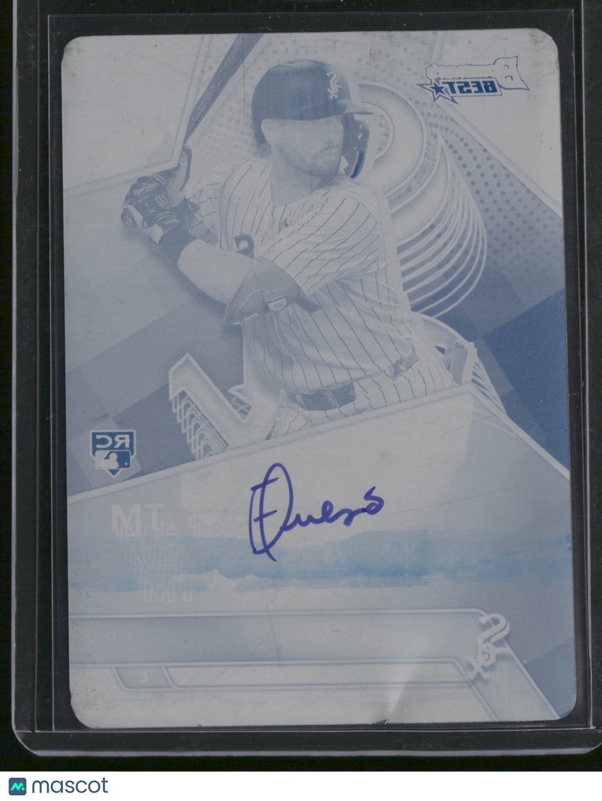 Edgar Quero 2025 Topps Bowman's Best #B25-EQ Cyan Printing Plate
