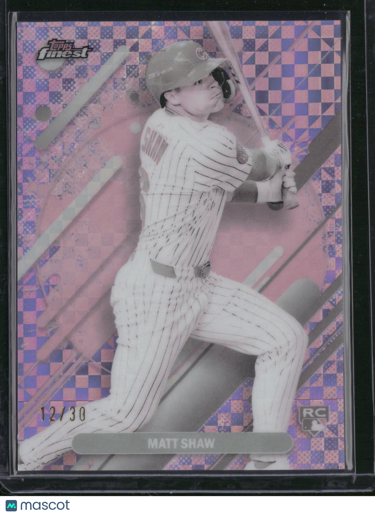 Matt Shaw 2025 Topps Finest #265 Pink /30 RC