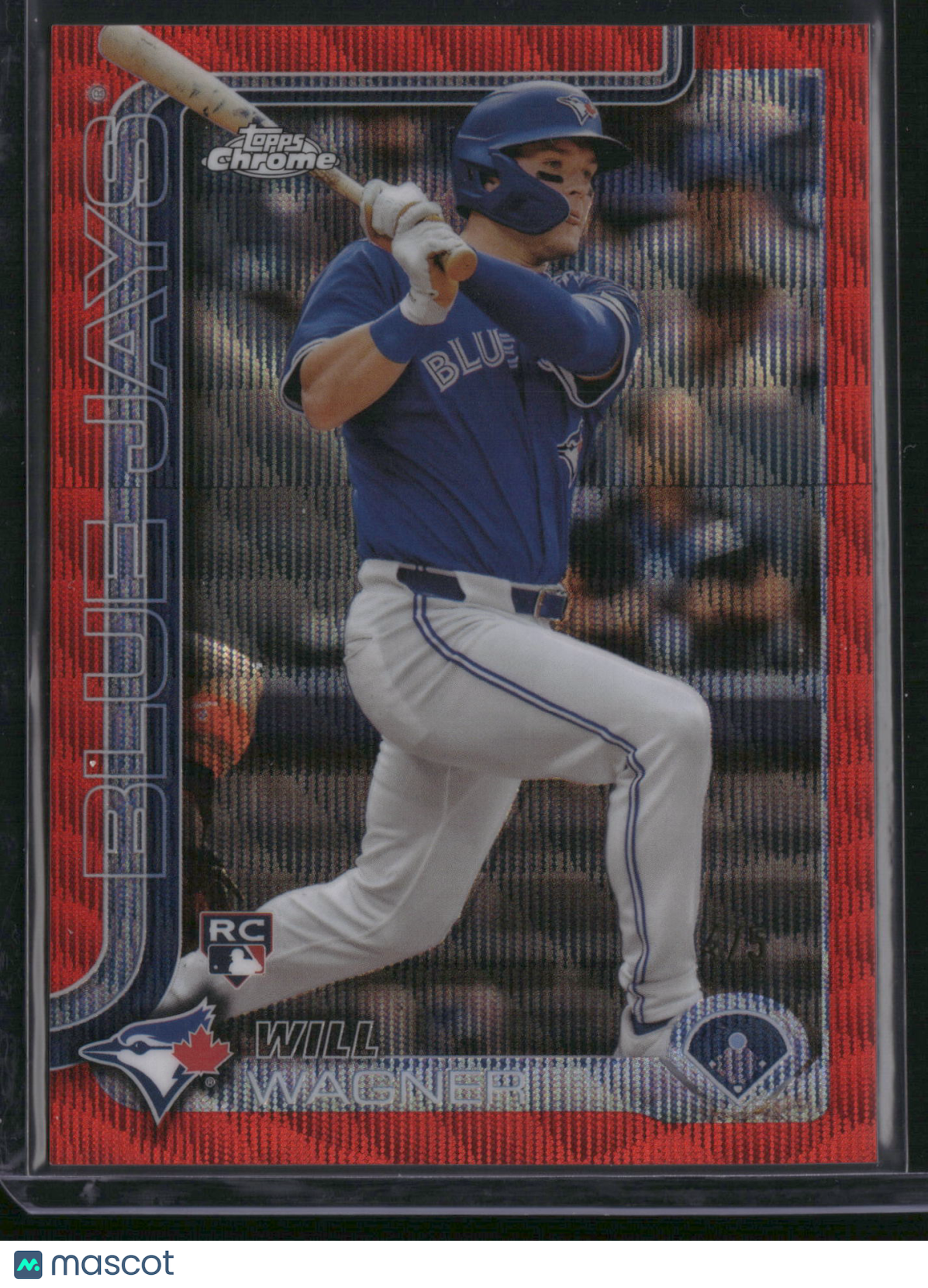 Will Wagner 2025 Topps Chrome #137 Red RayWave RC