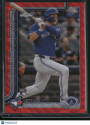 Will Wagner 2025 Topps Chrome #137 Red RayWave RC