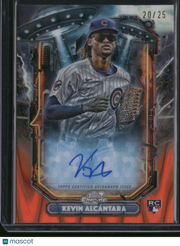 Kevin Alcantara 2025 Topps Cosmic Extraterrestrial #ETA-KA Orange /25 RC Auto