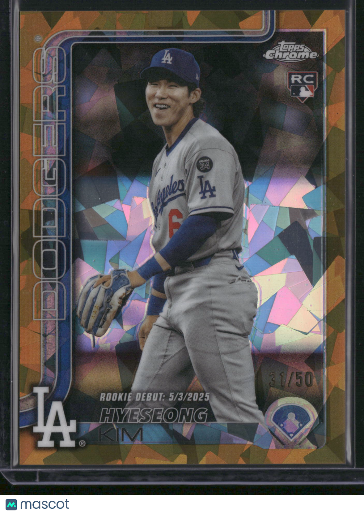 Hye-seong Kim 2025 Topps Chrome Update #USC149 Orange Sapphire /50 RC
