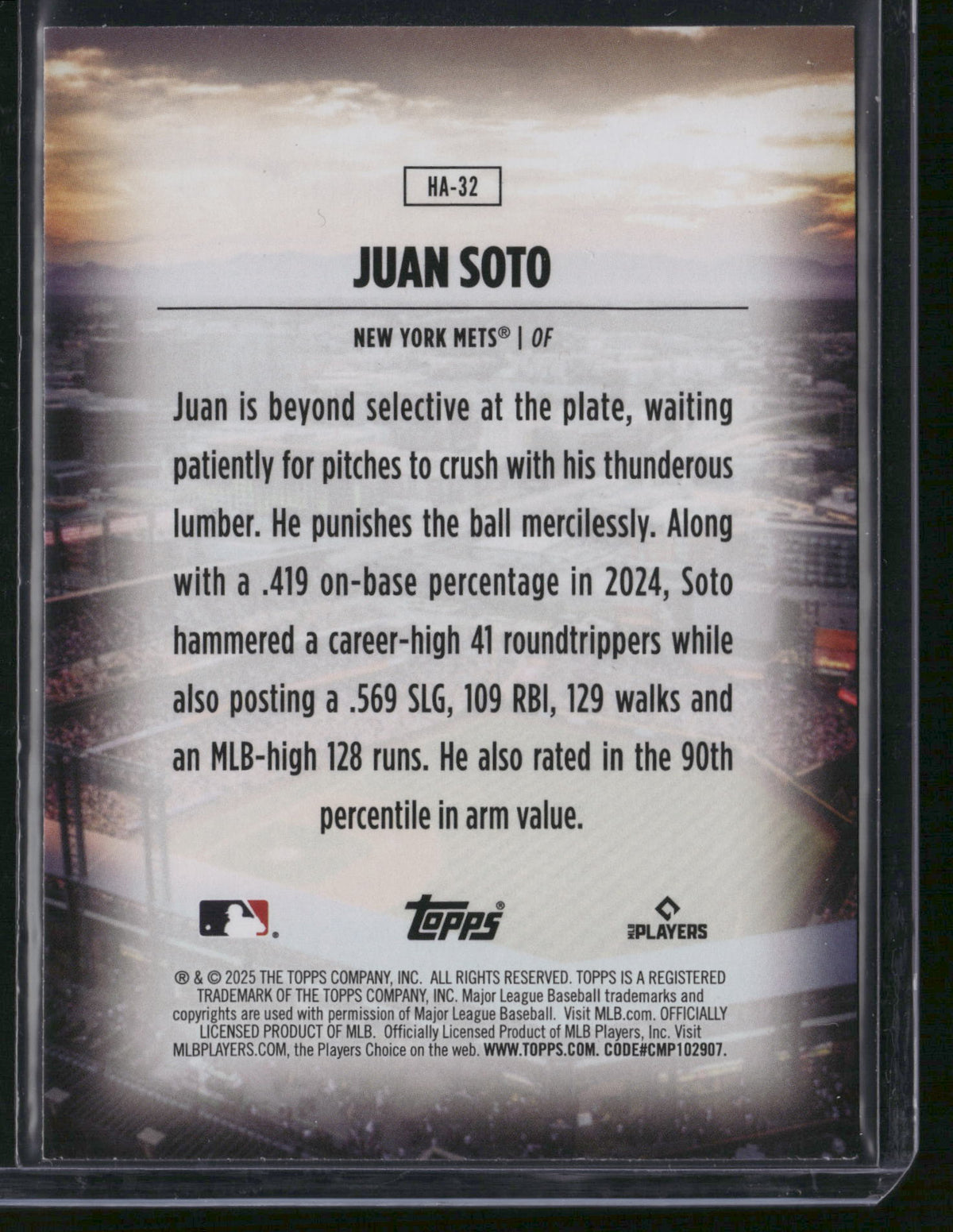 Juan Soto 2025 Topps Home Field Advantage #HA-32