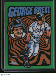 George Brett 2024 Topps Chrome Ultra Violet All-Stars #UV-10 Green Refractor /99