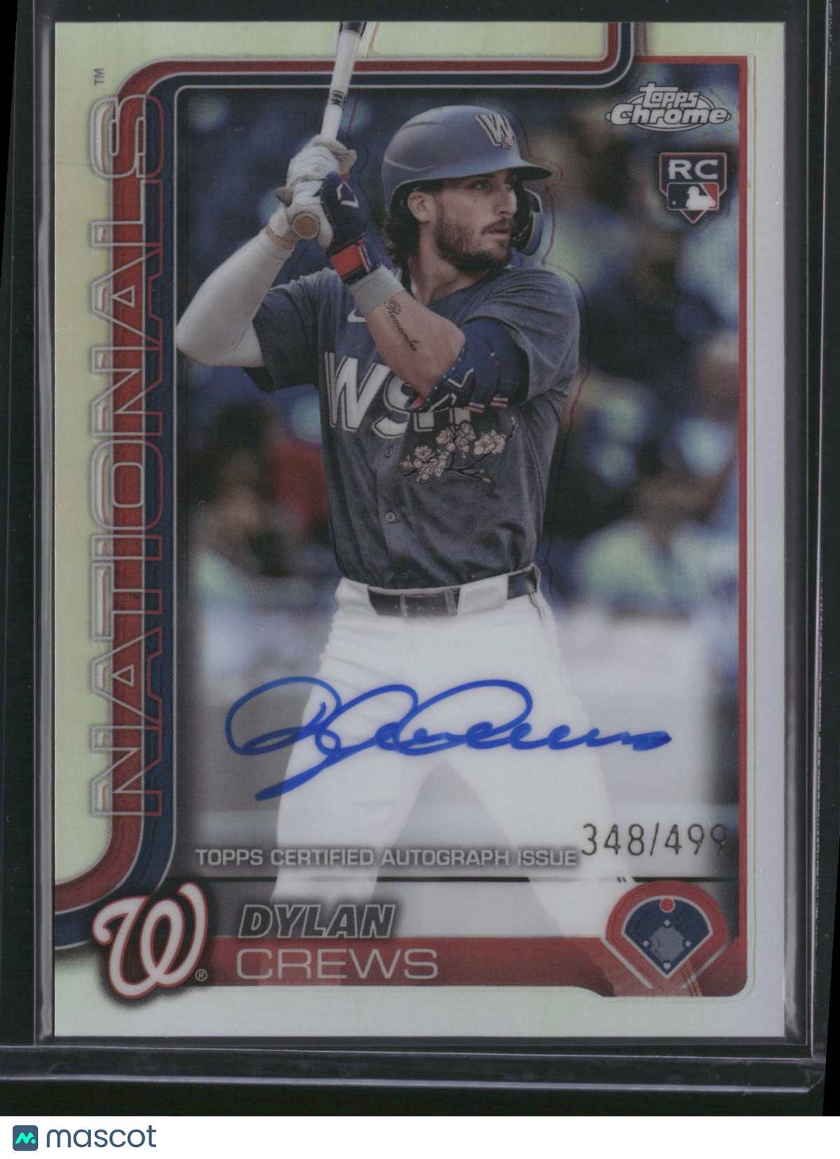 Dylan Crews 2025 Topps Chrome #RA-DC Refractor /499 RC