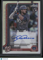 Dylan Crews 2025 Topps Chrome #RA-DC Refractor /499 RC