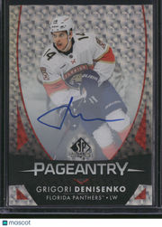 Grigori Denisenko 2024 Upper Deck SP Authentic Pageantry #P-42